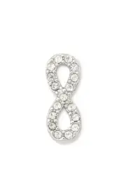 LAST ONE! Keep Collective silver pave INFINITY charm, retired/NIP!