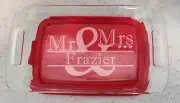 Personalized Pyrex Baking Dish 9x13 Wedding Gift