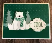 Cool Polar Bear - Handmade Card - Stampin" Up
