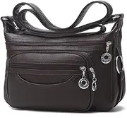 [MINTEGRA] Women Crossbody Bag Leather Handbag Pocketbook Lightweight Shoulder Purse
