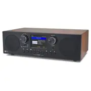 Ocean Digital WR-800 FM Wi-Fi Internet Radio Alarm Clock Stereo Speakers Micr...