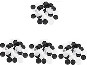 ibasenice 4 Sets Replacement Checkers Pieces Plastic Game Accessory Smooth Plastic Checker Set