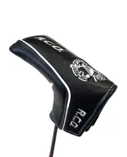 New PRG Royal County Down Golf Club Black/White Leather Putter Headcover