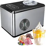 1.5l Automatic Ice Cream Makers, Soft Ice Cream Maker Machine with LCD Display, Rapid Refrigeration, -43℃ Low Temperature, Homemade Gelato & Ice Cream Machine for Yogurt Milkshake Snowba