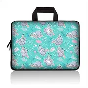 [HEABPY] Universal 7-9 Inch Kids Tablet Sleeve, Portable Neoprene Carrying Case Bag Fits 7" 8" 8.5" 8.9" 9" Apple iPad Mini, Samsung Galaxy Tab, Google, HP, Acer, ASUS (Cute Sloth)