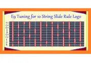 E9 TUNING FOR 10 STRING LOGO REFRIGERATOR MAGNET