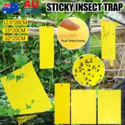 Yellow Sticky paper Insect Trap Catcher Killer Fly Aphids Wasp Oz Up To 100 Pcs