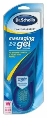 Dr. Scholl’s Comfort & Energy Massaging Gel Insoles W-Size 6-10 One Pair 3 Pack