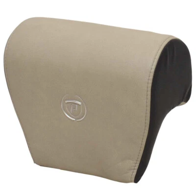 Premier Pontoon Boat Captains Seat Headrest | Beige Black 12 1/2 Inch