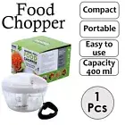 Food Processor 400ml Easy Manual Mini Chopper Pull Handle Vegetable Meat Chopper