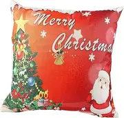 HOOTNEE Sofa Christmas Pillow 45 * 45cm Linen Cushion Cover Decorative Pillows for Home