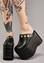 [Widow] Grim Factor Platform Clogs