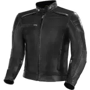 Blake Black Leather Motorcycle Jacket