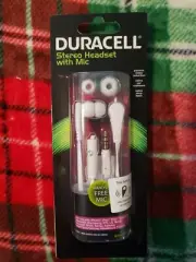 Stereo Headset With Mic (White) In-Ear Headset Hands Free