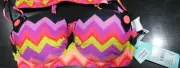 NEW SEAFOLLY SOUNDWAVE UNDERWIRE BOOST BIKINI SWIM TOP SIZE 8 RRP$99