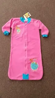 BNWT 'BRIGHT BOTS' GIRL'S PINK SLEEPING BAG - Size 2