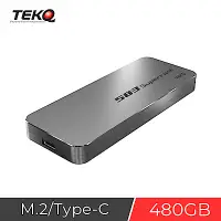 在飛比找Yahoo奇摩購物中心優惠-TEKQ 480G Type-C PCIe M.2 NVMe