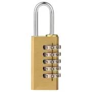 Solid Brass Combination Padlock Dials Resettable for Indoor Outdoor Use