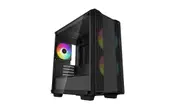 DeepCool CC360 ARGB Micro-ATX Case With Pre-Installed ARGB Fans - Black [R-CC360-BKAPM3-G-1]