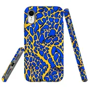 For iPhone XR Tough Protective Cover, Blue Frog