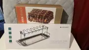 Nonstick Rib Rack And Set Of Chicken Wings Halter For Grill
