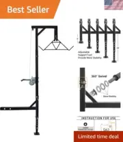 Truck Hitch Game Hoist & Gambrel - 500lbs with 360 Degree Swivel - Complete H...