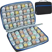 [KISLANE] Carrying Case Compatible with 64 Bakugan Figures, Case Compatible with Bakugan Accessories, Bag Only (Black)