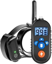 Dog Training Collar Rechargeable Waterproof Stop Barking LCD Display 800 Yard Remote Control Shock Receiver 40% Off