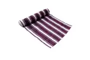 IDC Homewares Ribbed Pattern Table Runner Panama Narrow Aubergine