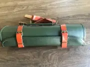 EOFY SALE!!! $99 Only!!!Genuine Cowhide Leather 17 pocket Tool Roll Bag -Green