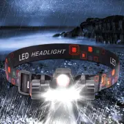 USB Rechargeable Waterproof LED Headlamp High Power Head Light Flashlight 2IN1