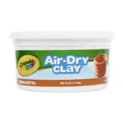 Crayola 1.1kg Kids Creative Air Dry Modelling Childrens Clay Terracotta 36m+