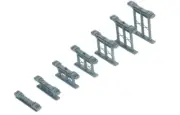 Hornby OO Gauge R658 Inclined Piers Model Railway Scenery Building Accessories