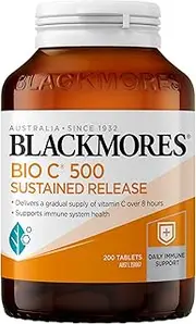 Blackmores Bio C 500 Sustained Release | Relieves common cold duration | Supports Immune System Health | 200 Tablets