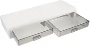 BRIGHTFUFU Monitor Riser with Drawer Computer Shelf for Home Office Ergonomic Laptop Stand Height Display Rack Space Saving Design with Strong Carrying Capacity
