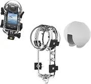 TEHAOUU Waterproof Case for Insta360 X5 Invisible Dive Case with Silicone Lens Cover Protective Underwater Dive Shell with Bracket Adapter Accessories (White)