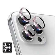 ZUSLAB Apple iPhone 16 Pro Max Camera Lens Protector, 9H Tempered Glass Camera Cover Screen Protector Metal Individual Ring (2024) - Pink