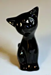 Pie Bird Big Eyed Black Cat Piebird Made in USA by Nancy Davis