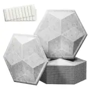 12 Pack Self-adhesive Sound Proof Foam Panels,14"X13"X 0.4" Soundproof Wall