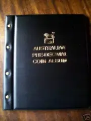 VST LARGE COIN Empty ALBUM - PRE-DECIMAL - FRONT & BACK COVER and SCREW POSTS