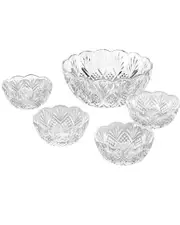 Godinger Set of 5 Dublin Salad/Serving Bowls