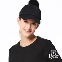 在飛比找ETMall東森購物網優惠-【Lynx Golf】女款日本進口布料花紋造型遮陽時尚毛球帽