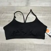 Ideology Womens Plus Size Black Sports Bra 3X Low Impact