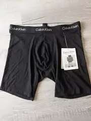 CALVIN KLEIN Men's Ultra Soft Modern Modal Boxer Briefs Underwear Black Sz S M