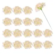 30Pcs Hydrangea Artificial Flowers, Fake Hydrangea Flowers with Stems, Champagne