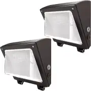 LED Wall Pack Lights Outdoor with Dusk to Dawn Photocell, Selectable 75W/60W/45W