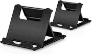 Phone Stand, 2Pack Cellphone Holder Tablet(6-10")stands Foldable Multi-angle for desk lightweight Desktop Dock Cradle Compatible for iPhone Xs Max XR 8 Plus 6 7 6S X 5 Samsung Galaxy S10 S9 S8 S7 Edge