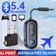 2 IN 1 Car Audio Receiver Transmitter Airplane Headphones Adapter Bluetooth 5.4