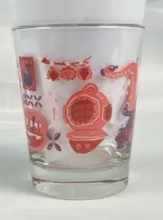 TIKI TIKI Mai Tai Glass Tiki Glass Barware Cocktail Red Lava Diver Helmet