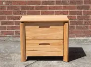 Paddington Bedside Table - Solid Messmate Timber